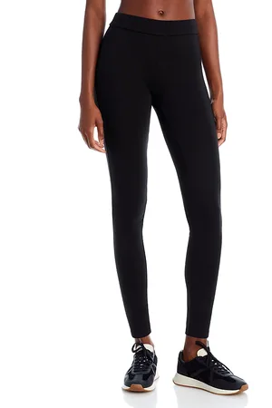 HUE High-Waisted Blackout Cotton-Blend Leggings