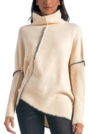 Delan Asymmetric Turtleneck Sweater