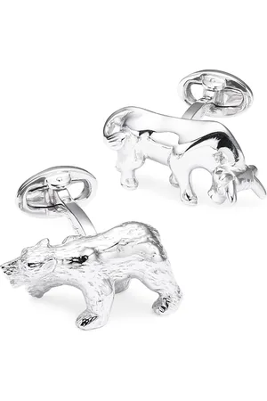 Jan Leslie Sterling Bull & Bear Cufflinks