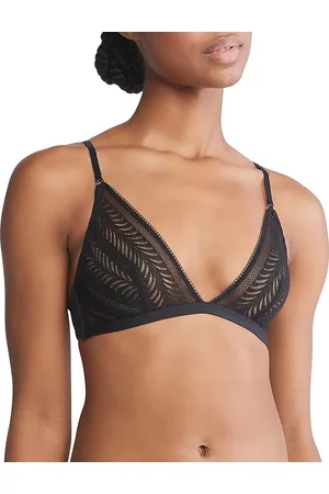 Calvin Klein Minimalist Micro Lace Unlined Triangle Bra