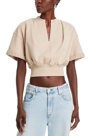 3.1 Phillip Lim Short Sleeve Cropped Sweatshirt