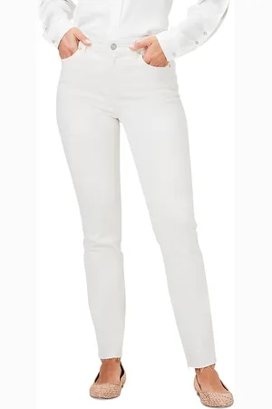 NIC+ZOE High Rise Straight Ankle Jeans in