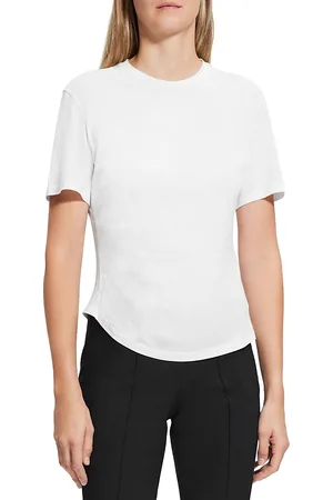 theory short sleeve ruched t shirt