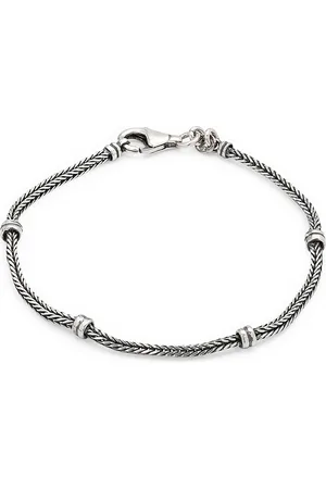 Jan Leslie Sterling Herringbone Bracelet