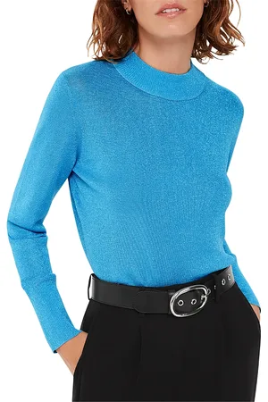 Whistles Sparkle High Neck Sweater