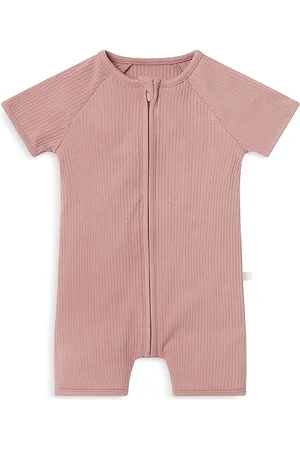Mori Unisex Short Sleeve Zip Romper