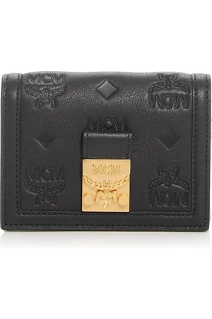 MCM Tracy Embossed Monogram Small Leather Wallet