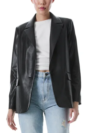 ALICE+OLIVIA Denny Faux Leather Jacket