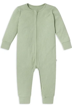 Mori Unisex Ribbed Clever Zip Romper