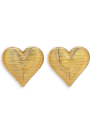 Heaven Mayhem Real Love Iii Heart Drop Earrings in 18K Plated