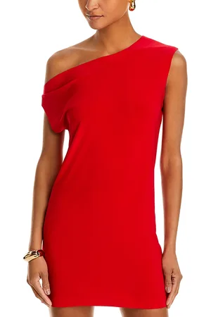 Norma Kamali One Shoulder Mini Dress