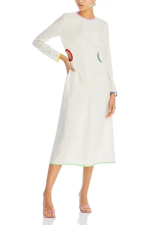 Rhode Thierry Linen Midi Dress