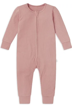 Mori Unisex Ribbed Clever Zip Romper