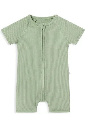 Mori Unisex Short Sleeve Zip Romper