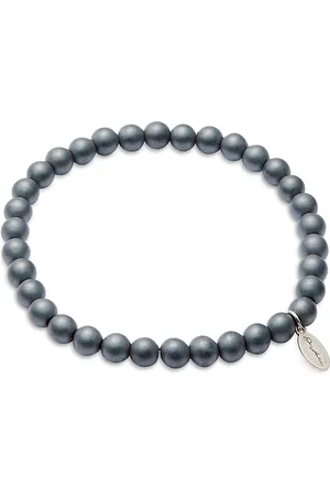 Jan Leslie Matte Hematite Beaded Bracelet