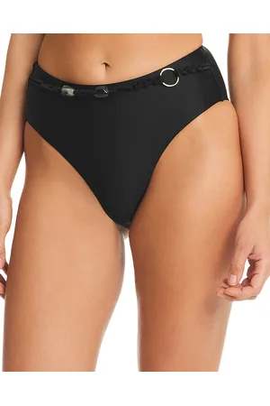 Red Carter O Ring High Waist Bikini Bottom