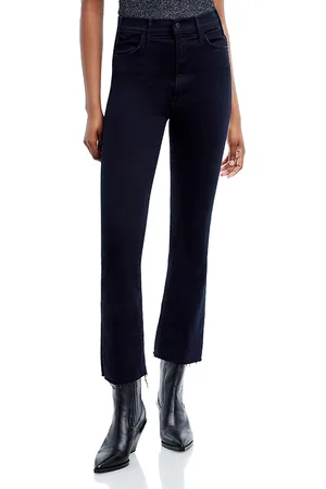 Mother The Hustler High Rise Frayed Flare Leg Ankle Jeans in