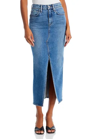 Hudson Denim Midi Skirt