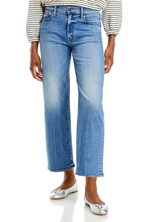 Mother The Rambler High Rise Ankle Straight Jeans in