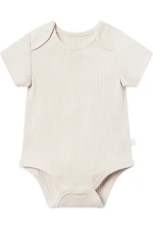 Mori Unisex Stretch Ribbed Short Sleeve Bodysuit