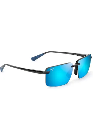 Maui Jim Laulima Rimless Rectangular Sunglasses, 61mm