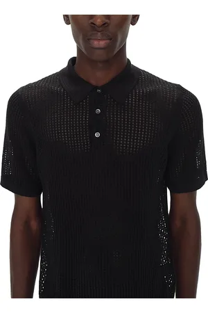 Simkhai Jeremiah Perforated Polo Sweater