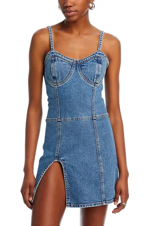 BLANK NYC Fitted Denim Mini Dress