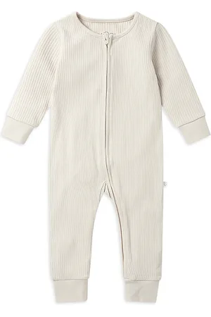 Mori Unisex Ribbed Clever Zip Romper
