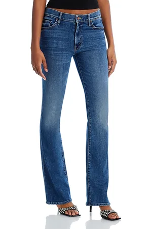 Mother The Outside Mid Rise Bootcut Jeans in