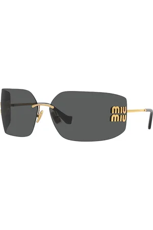 Miu Miu Rectangle Sunglasses, 80mm