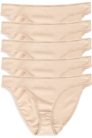 On Gossamer Cabana Cotton Bikinis, Set of 5