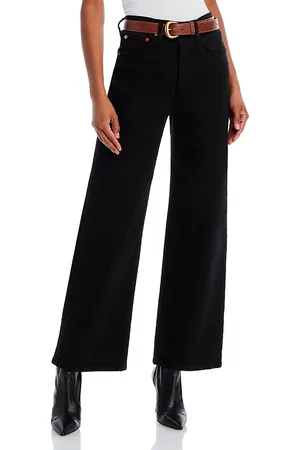 RE/DONE High Rise Wide Leg Cropped Jeans in