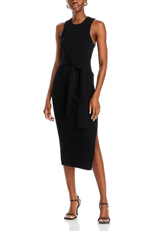 Toccin Piper Sleeveless Tie Front Midi Dress