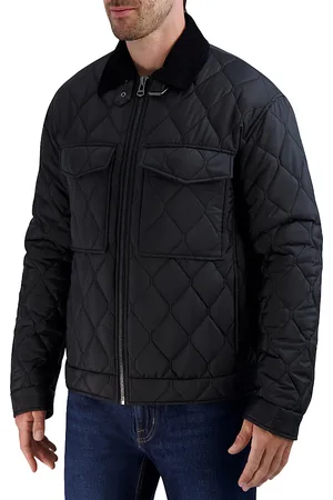 Cole Haan Diamond Quilted Trucker Jacket