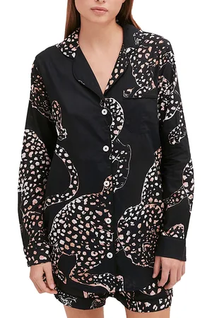 Desmond & Dempsey Jag Print Pajama Set