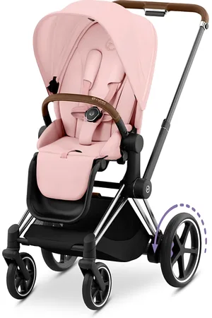 Cybex E-priam 2 Smart Stroller in Chrome/Brown
