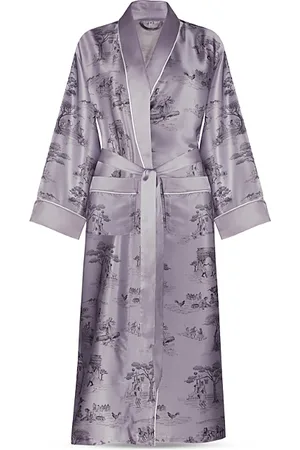 Gingerlily X Sheila Bridges Harlem Toile Silk Robe