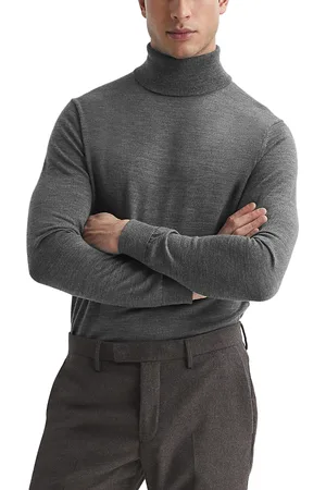 Reiss Caine Merino Wool Slim Fit Turtleneck Sweater