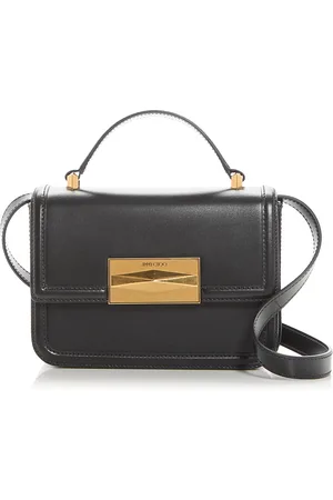 Jimmy Choo Diamond Top Handle Leather Shoulder Bag