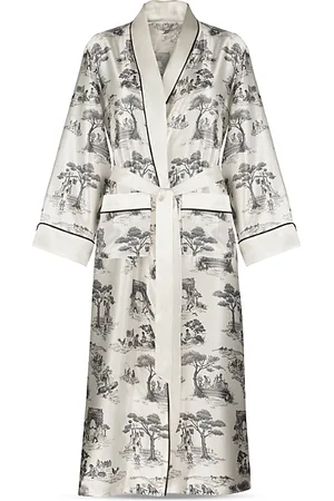 Gingerlily X Sheila Bridges Harlem Toile Silk Robe