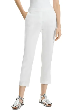 THEORY Treeca Slim Cropped Trousers