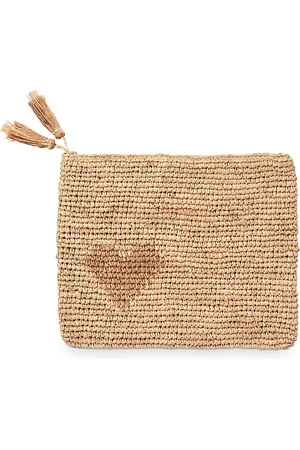 Aerin Raffia Zip Pouch