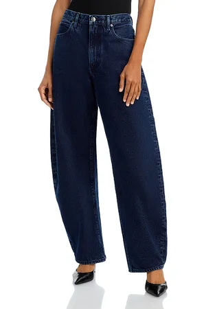 Frame Baggy High Rise Bubble Jeans in