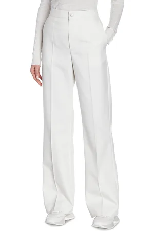 Moncler Wool Blend High Rise Trousers