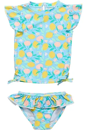 Snapper Rock Unisex Lemon Drops Short Sleeve Ruffle Set