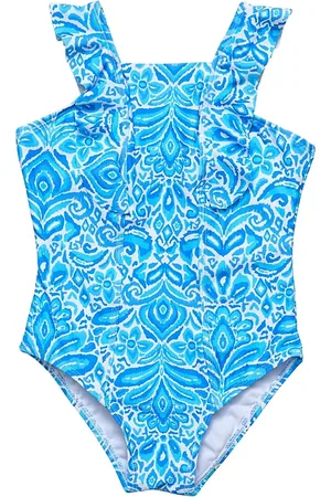 Snapper Rock Unisex Santorini Ruffle Shoulder Swimsuit