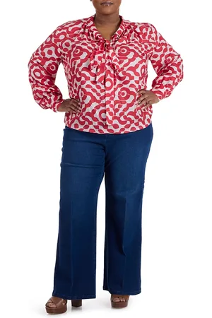 PARI PASSU Rosalyn Tunnel Bow Blouse Graphic Print