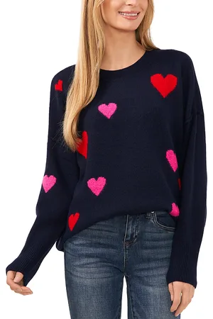 CE&CE Heart Pattern Crewneck Sweater
