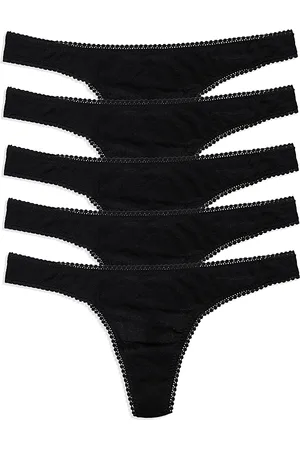 On Gossamer Mesh High Cut Thongs, Set of 5