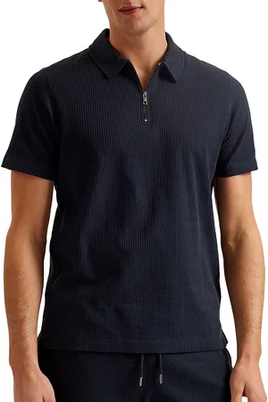 Ted Baker Roland Short Sleeve Quarter Zip Polo Shirt